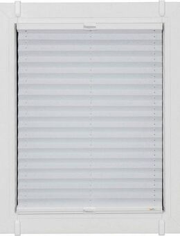 sunlines Plissee One Size Style Crush, blickdicht, ohne Bohren, verspannt, Klemmfix, Zubehörfarbe weiß, zum Klemmen