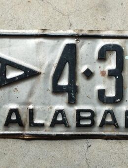Nummernschild Alabama - Kirchheim (Teck)