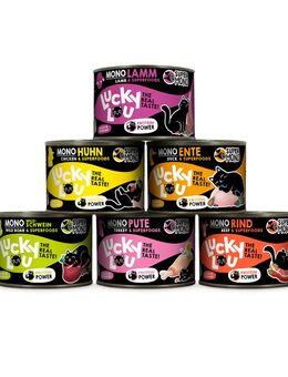 Sparpaket Lucky Lou SuperMono² 24 x 200 g - Mixpaket (6 Sorten)
