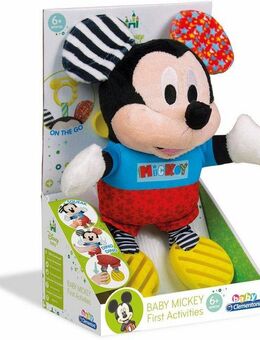 Clementoni® Plüschfigur Baby Clementoni, Disney Baby, Plüsch Mickey mit Beißring