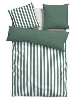 andas Wendebettwäsche Greta, Biber, 3 teilig, Bettwäsche mit Streifen in verschiedenen Qualitäten, ab 135x200 cm