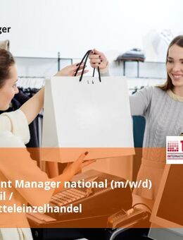 Key Account Manager national (m/w/d) Food Retail / Lebensmitteleinzelhandel - Bruchsal