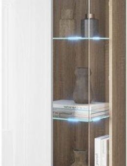 INOSIGN Vitrine Kenia, stehend und hängend, Türanschlag wechselbar (1-St) Vitrineschrank mit Glastüren 160 cm Höhe