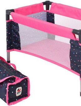 CHIC2000 Puppenbett Puppen-Reisebett, Konfetti, mit Tragetasche