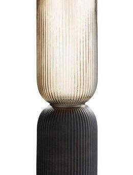 Casablanca by Gilde Windlicht Kerzenleuchter Maron, kann auch als Vase verwendet werden (1 St), Kerzenhalter, 1-flammig, aus Glas