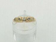 Ring aus 14 kt Gold mit 0.12 ct Diamanten Gr 54 EU - Leimen Zentrum
