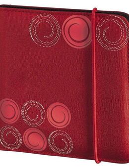 Hama DVD-Hülle CD DVD Blu-ray Tasche "Up to Fashion", Rot, Schutzhülle für 24 Discs