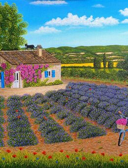 Mein Kunstwerk "Haus in der Provence", 50 x 60 cm - Merchweiler