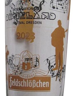 Feldschlößchen Brauerei - 51. Internationales Dixieland Festival Dresden - Bierglas - Glas 0,25 l. - Doberschütz