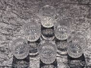 6 wunderschön verzierte Whisky-Tumplers / Whiskyglas Whiskybecher Kristallglas - Zeuthen