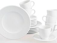 Retsch Arzberg Kaffeeservice Geschirr-Set, Service Novo (18-tlg), 6 Personen, Porzellan, Made in Germany, 18 Teile, für 6 Personen