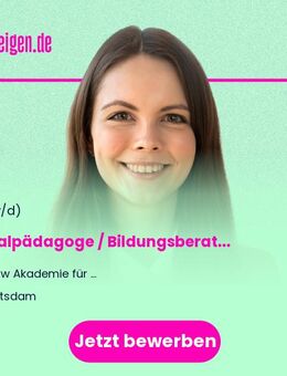 Sozialpädagoge / Bildungsberater / Qualifizierungstrainer (m/w/d) in Vollzeit oder Teilzeit für Ludwigsfelde oder Potsdam - Ludwigsfelde