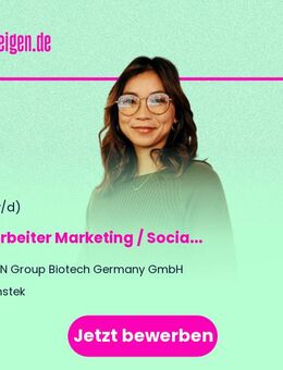 Mitarbeiter (Digital-) Marketing / Social Media und Events (m/w/d) - Emstek