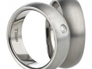 Matt 7mm breite Titanringe AB180-AB181 Gravur - Aholming