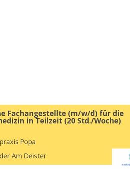 Medizinische Fachangestellte (m/w/d) für die Allgemeinmedizin in Teilzeit (20 Std./Woche) - Bad Münder (Deister)