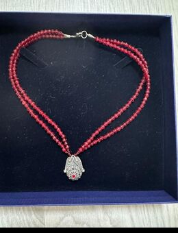 Schöne Kette aus Glas und Silber - Mannheim