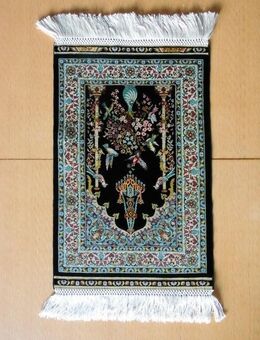 Hereke Türkei Seide auf Seide Teppich 47x31 cm handgeknüpft 439,- - Flensburg