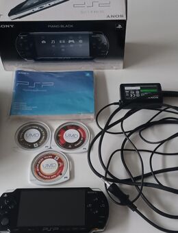 PSP, Ladegerät, 3 Spiele zu verkaufen - Kassel