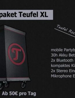[VERMIETUNG] Teufel Rockster XL große Partybox - Magdeburg