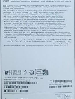 I Phone 16 pro Max 512Gb Natur Titan - Leverkusen