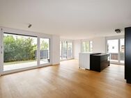 Moderne, stilvolle 3-Zimmer-Wohnung mit schöner Terrasse und Garten - auf Erbpacht. - Markgröningen