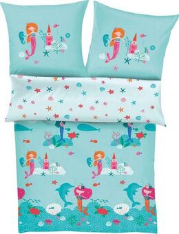 s.Oliver Junior Kinderbettwäsche Satinbettwäsche s.Oliver Junior Meerjungfrau, Mako-Satin, 2 teilig