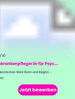 Fachkrankenpfleger:in für Psychiatrie (m/w/d) - Bonn