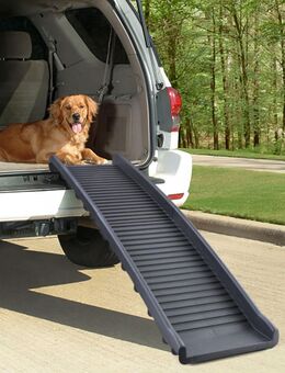 Auto PKW Hunderampe Einstieghilfe Anti Rutsch klappbar Schwarz 155x40cm 90Kg Set1 - Wuppertal