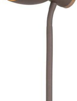 näve Schreibtischlampe Marie, ohne Leuchtmittel, Fuß und Schirm z.T. aus Holz, Schirm flexibel beweglich, E14