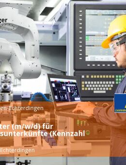 Hausmeister (m/w/d) für Flüchtlingsunterkünfte (Kennzahl 50107) - Leinfelden-Echterdingen