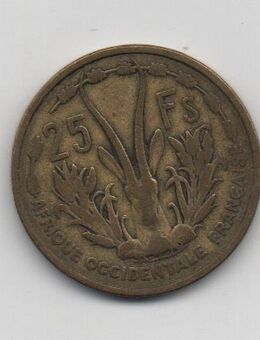 Münze Französisch Westafrika 25 Francs 1955 - Datteln