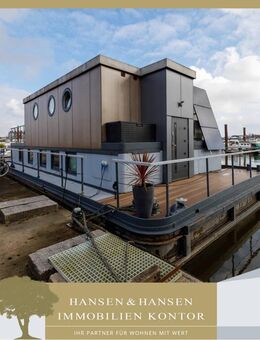 Maritimes Wohnen neu gedacht - Stilvolles, energieeffizientes Hausboot mit hochwertiger Ausstattung - Hamburg