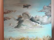 Flying Rhino 70 x 80cm (selbstgemalt) - Estenfeld