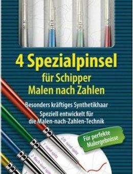 Schipper Kreativset Malen nach Zahlen, Spezialpinsel, (Set, 4-tlg), Made in Germany