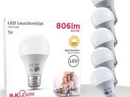 B.K.Licht LED-Leuchtmittel, E27, 5 St., Warmweiß, LED Lampe Glüh-Birne SET 9W 806 Lumen warmweiß 3.000K Energiesparlampe