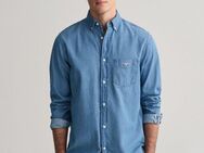 Gant Langarmhemd Regular Fit Denimhemd Jeanshemd pflegeleicht