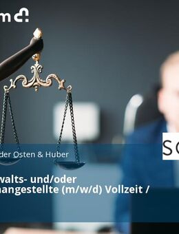 Rechtsanwalts- und/oder Notarfachangestellte (m/w/d) Vollzeit / Teilzeit - Essen