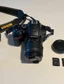 NIKON D 3500 + AF-P DX 18-55 Spiegelreflexkamera in 51469
