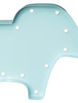 MARQUEE LIGHTS LED Dekolicht Elephant, LED fest integriert, Warmweiß, Wandlampe, Tischlampe Elefant, Tier, Zoo 14 Leuchtmittel - 23x16 cm