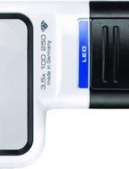 Eschenbach Optik Leuchtlupe mobilux LED, 3-tlg., Stromsparend, LED-Technik, 3,5-fach Vergrößerung