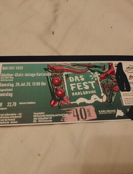 Ticket DAS FEST Samstag 26.07.2025 - Hagenbach