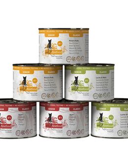 catz finefood Senior 6 x 200 g - Mixpaket (3 Sorten)