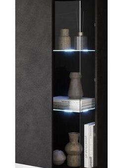 INOSIGN Vitrine Kenia, stehend und hängend, Türanschlag wechselbar (1-St) Vitrineschrank mit Glastüren 160 cm Höhe