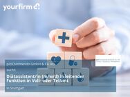 Diätassistent/in (m/w/d) in leitender Funktion in Voll- oder Teilzeit - Stuttgart