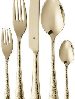WMF Besteck-Set Sitello (30-tlg), 6 Personen, Cromargan® Edelstahl Rostfrei 18/10, geschmiedete Messer, farbecht, Wellenschliff, spülmaschinenfest
