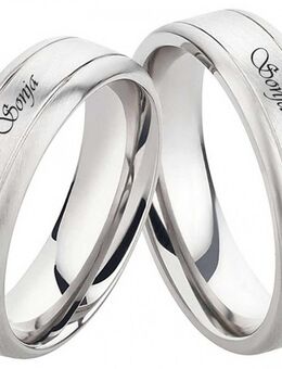 Partnerringe Edelstahl PE080 - Aholming
