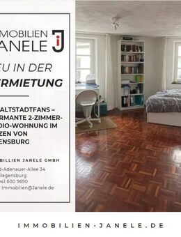 Für Altstadtfans – Charmante 2-Zimmer-Studio-Wohnung im Herzen von Regensburg mit einer schönen Aussicht über den Krautermarkt - Regensburg