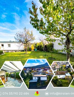 Bungalow in Balingen-Weilstetten - Sonnengrundstück, großer Garten, Garage & erneuertes Flachdach! - Balingen