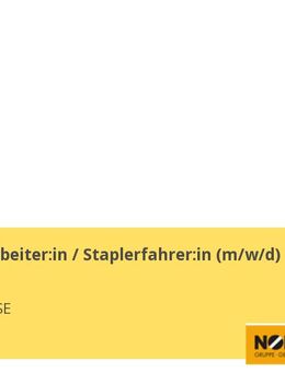 Lagermitarbeiter:in / Staplerfahrer:in (m/w/d) - Elsdorf (Niedersachsen)