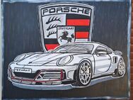 Handgefertigtes Comicbild Porsche Techart Graffiti Leinwand - Schöppenstedt